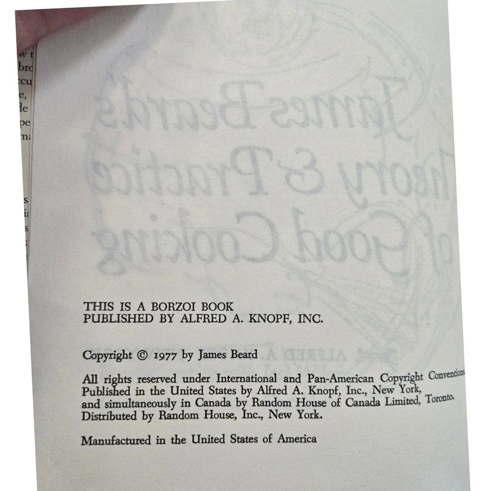 Vintage 1977 James Beard Theory & Practice of‎ Good Cooking Hardcover Cookbook - Picture 9 of 11